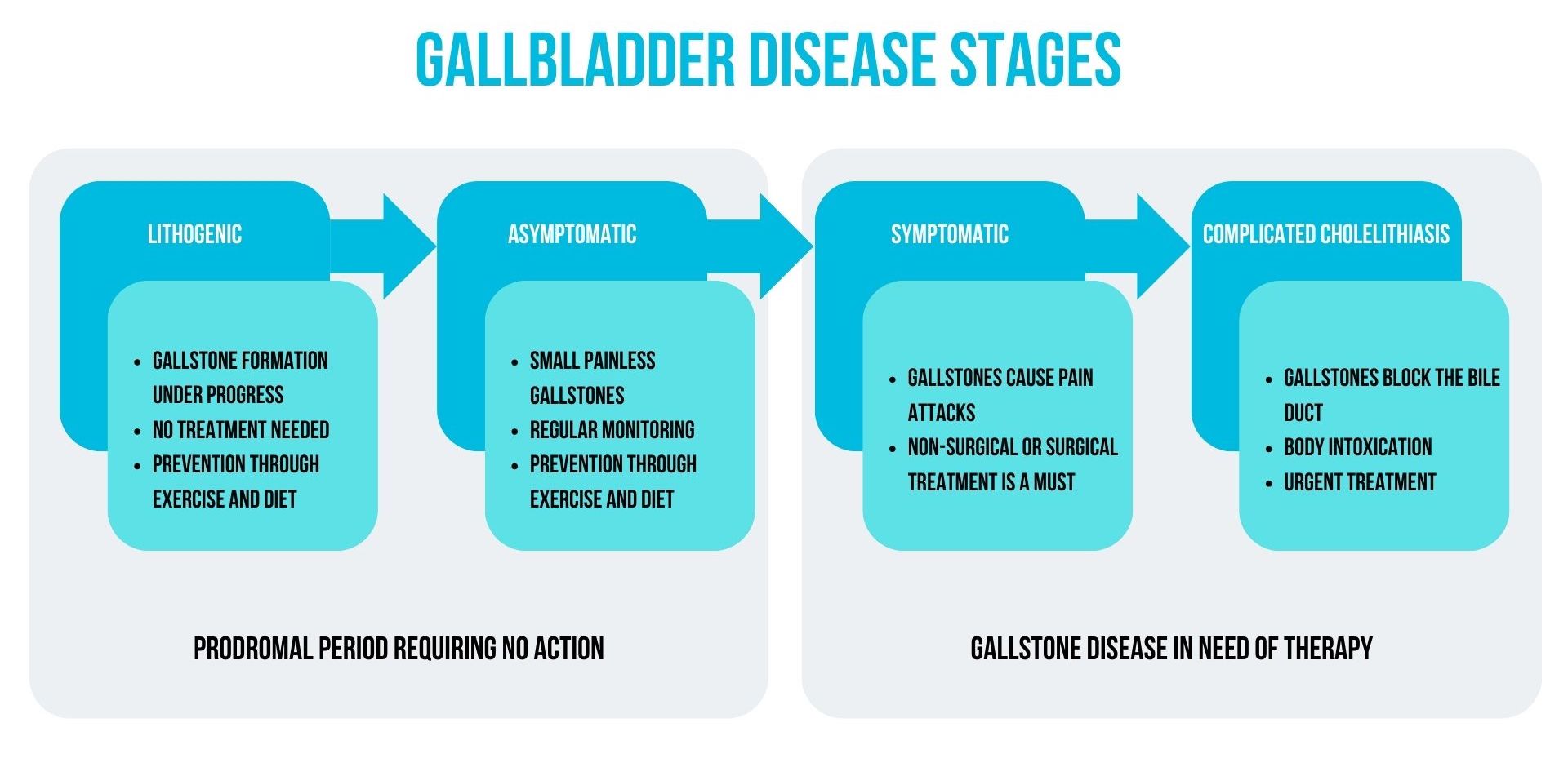 Gallstone disease stages